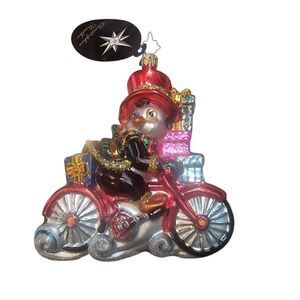 Christopher Radko "Polar Peddler" Glass Ornament With Original Tag.